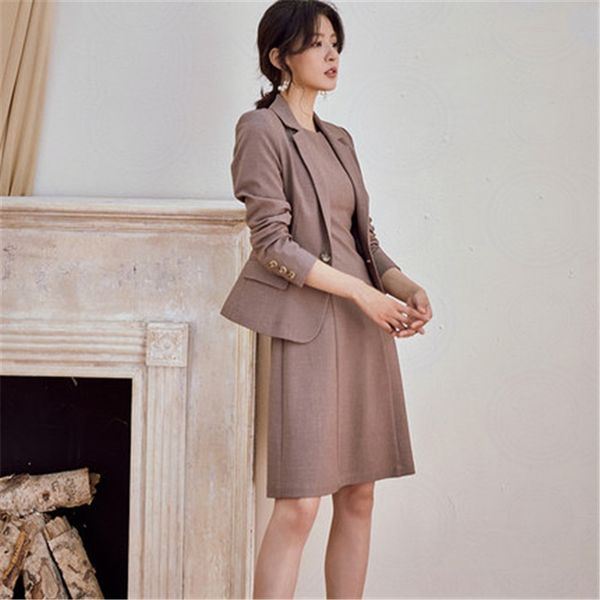 luoyi intellectual suit women's fall 2019 new suit sleeveless dress dress coatcoat coat professional two piece set 00744 po8t2, Gray
luoyi intellectual suit women's fall 2019 new suit sleeveless dress dress coatcoat coat professional two piece set 00744 po8t2, Gray