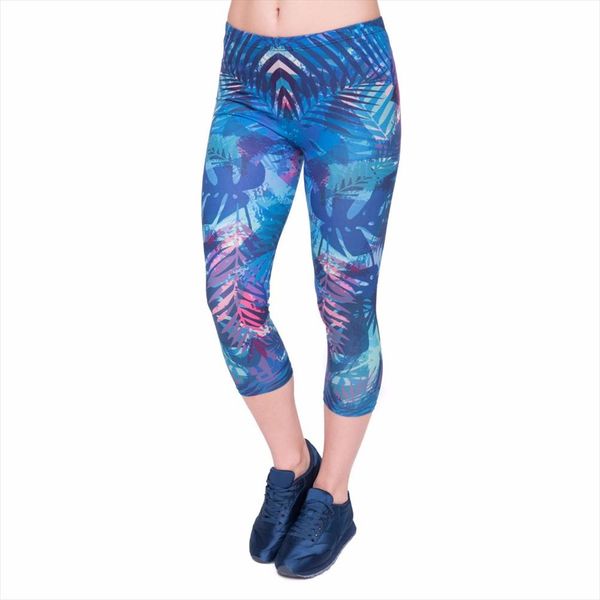 women capri legging tropical leaves printing mid calf 3 4 fitness leggings capri pants drop shipping good quality, Black
women capri legging tropical leaves printing mid calf 3 4 fitness leggings capri pants drop shipping good quality, Black