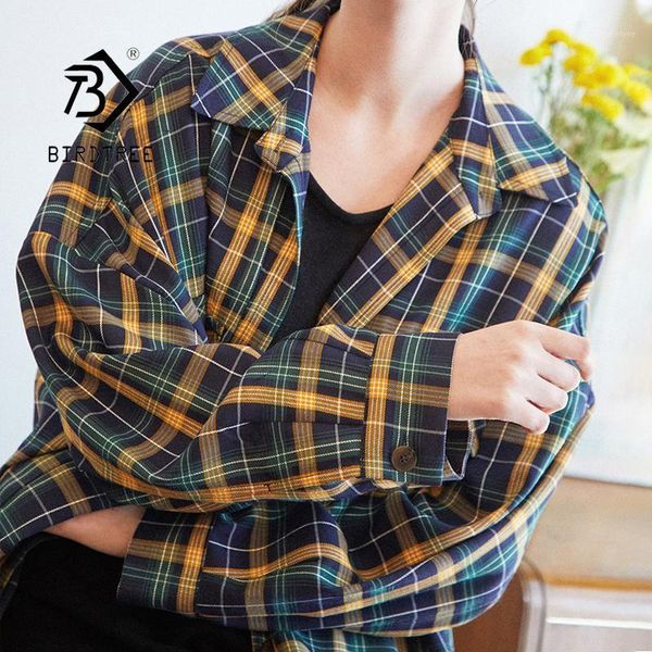 autumn new arrival women vintage plaid shirt oversize long sleeve blouse turn-down collar spring casual feminina blusa t0811, White
autumn new arrival women vintage plaid shirt oversize long sleeve blouse turn-down collar spring casual feminina blusa t0811, White