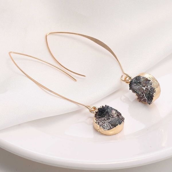 handmade fashion drusy earrings druzy resin for women gold plating round ball shape pendant hook dangle earring wedding jewelry gifts, Silver
handmade fashion drusy earrings druzy resin for women gold plating round ball shape pendant hook dangle earring wedding jewelry gifts, Silver