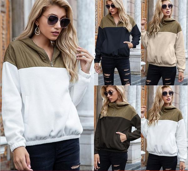 women's hoodies & sweatshirts sweater jacket clothing women double-faced fleece color 2021 fashion long sleeve zipper pullover warm, Black
women's hoodies & sweatshirts sweater jacket clothing women double-faced fleece color 2021 fashion long sleeve zipper pullover warm, Black