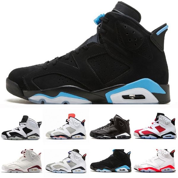 unc jumpman 6 mens basketball shoes angry bull black infrared travis scotts 6s men trainers sports sneakers us7-13