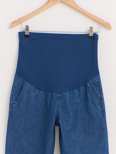 wide leg loose straight denim maternity jeans spring autumn belly pants clothes for pregnant women pregnancy natural trousers, White
wide leg loose straight denim maternity jeans spring autumn belly pants clothes for pregnant women pregnancy natural trousers, White