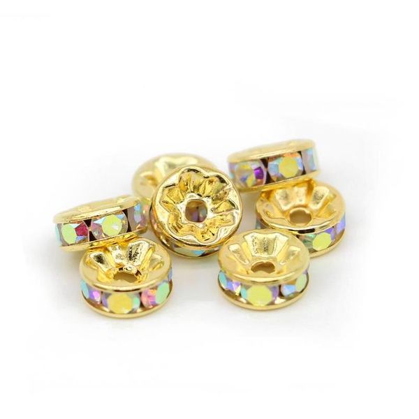 gold color crystal ab rhinestone beads 6mm 8mm 10mm 12mm rondelle spacer beads 100pcs/pack for bracelet jewelry making diy, ia01-06 fcu30, Silver 
gold color crystal ab rhinestone beads 6mm 8mm 10mm 12mm rondelle spacer beads 100pcs/pack for bracelet jewelry making diy, ia01-06 fcu30, Silver