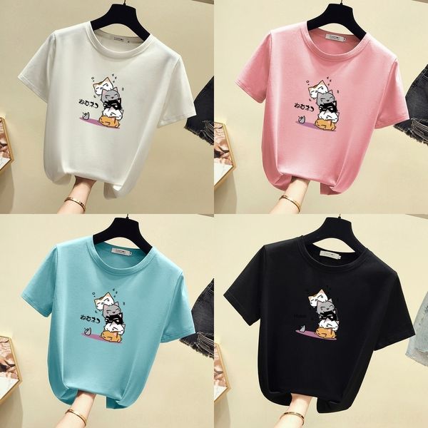 roka7 2020 t-shirt summer korean for fashion trend super cute couple cat short women t-shirt new sleeve loose big fat mm k3f0x, White
roka7 2020 t-shirt summer korean for fashion trend super cute couple cat short women t-shirt new sleeve loose big fat mm k3f0x, White