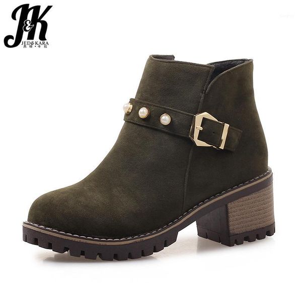boots jk flock ankle women round toe rubber pearl footwear zip high heeled female platform autumn shoes 2021 1, Black
boots jk flock ankle women round toe rubber pearl footwear zip high heeled female platform autumn shoes 2021 1, Black