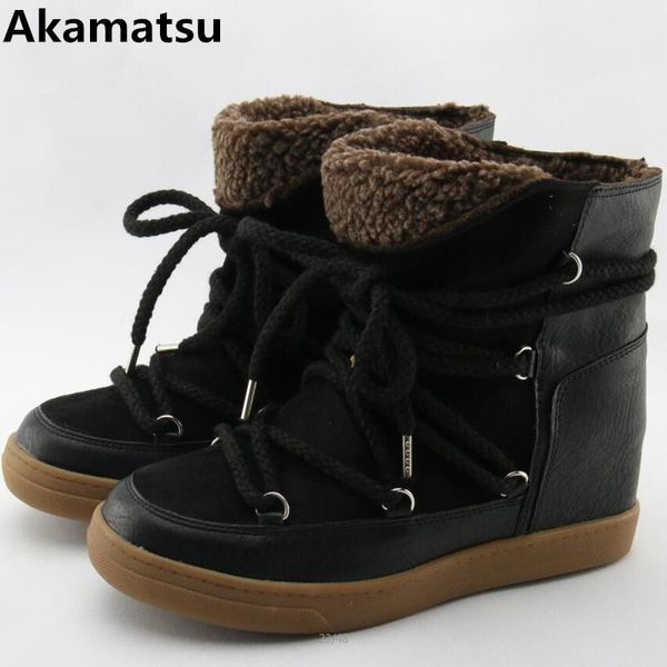 winter warm fur snow boots black brown leather women wedge ankle boots lace up height increasing outdoor casual shoes woman
winter warm fur snow boots black brown leather women wedge ankle boots lace up height increasing outdoor casual shoes woman