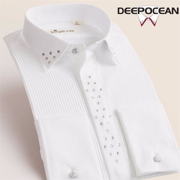 deepocean men solid shirts vintage fashion men long slim fit shirts new casual cotton shirts camisa masculina x55545l 201123, White;black
deepocean men solid shirts vintage fashion men long slim fit shirts new casual cotton shirts camisa masculina x55545l 201123, White;black