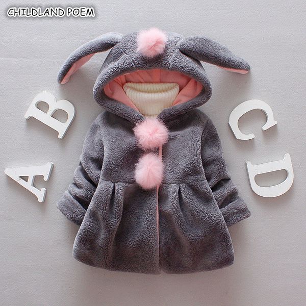girl jacket and winter faux fur outerwear rabbit hooded infant clothes pompom toddler baby girls coat 1-3y q1103, Blue;gray
girl jacket and winter faux fur outerwear rabbit hooded infant clothes pompom toddler baby girls coat 1-3y q1103, Blue;gray