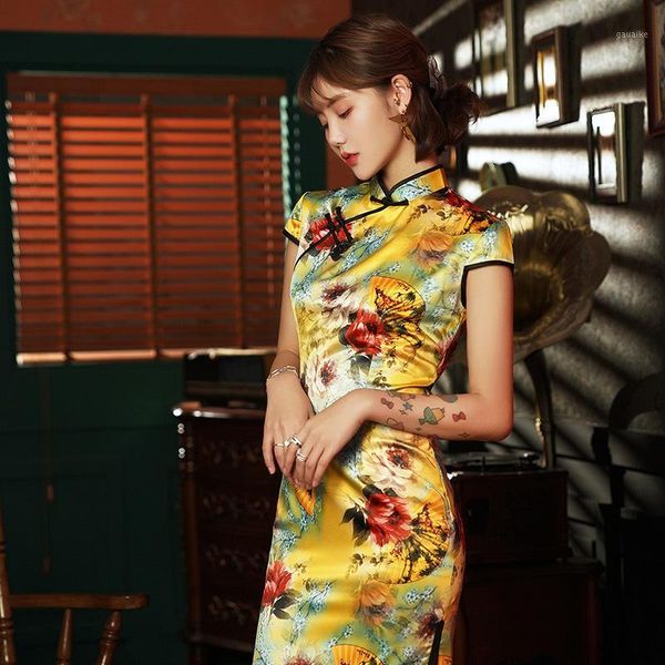 cheongsam chinese dress classic flowers long cheongsam dresses female qipao vintage chinese evening banquet party dress1, Red
cheongsam chinese dress classic flowers long cheongsam dresses female qipao vintage chinese evening banquet party dress1, Red