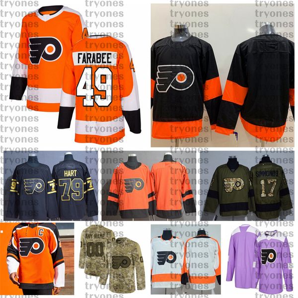 2021 reverse retro customize #49 joel farabee philadelphia flyers hockey jerseys golden edition camo veterans day fights cancer shirts, Black;red
2021 reverse retro customize #49 joel farabee philadelphia flyers hockey jerseys golden edition camo veterans day fights cancer shirts, Black;red