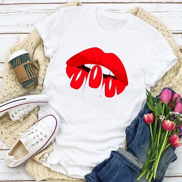 women graphic lip cartoon 90s cute fashion finger nail summer t-shirt lady womens clothing clothes tee female t shirt, White
women graphic lip cartoon 90s cute fashion finger nail summer t-shirt lady womens clothing clothes tee female t shirt, White