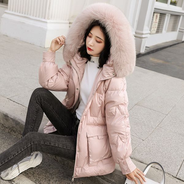 2021 new female winter oversized down padded skin collar medium length jacket with thick korean hood pocket h00149 7542, Black
2021 new female winter oversized down padded skin collar medium length jacket with thick korean hood pocket h00149 7542, Black
