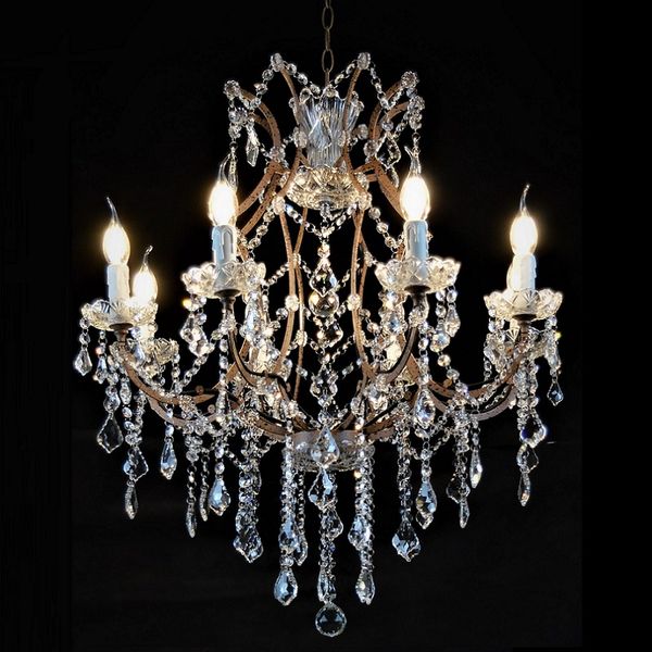 modern retro crystal chandeliers lighting maria theresa crystal k9 8 light wrough iron chandeliers lighting living room bedroom
modern retro crystal chandeliers lighting maria theresa crystal k9 8 light wrough iron chandeliers lighting living room bedroom