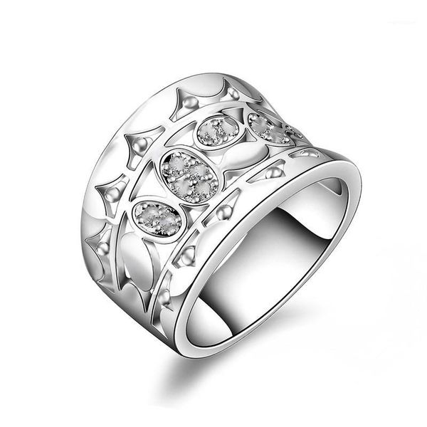 New Silver Ring Classic Temperament Female Models Simple Fashion Retro Zircon Hand Jewelry to Give Gifts1, Slivery;golden
New Silver Ring Classic Temperament Female Models Simple Fashion Retro Zircon Hand Jewelry to Give Gifts1, Slivery;golden
