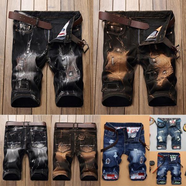 men denim shorts stretchy pant midi pant short casual shorts short jeans midi jeans men, White;black
men denim shorts stretchy pant midi pant short casual shorts short jeans midi jeans men, White;black