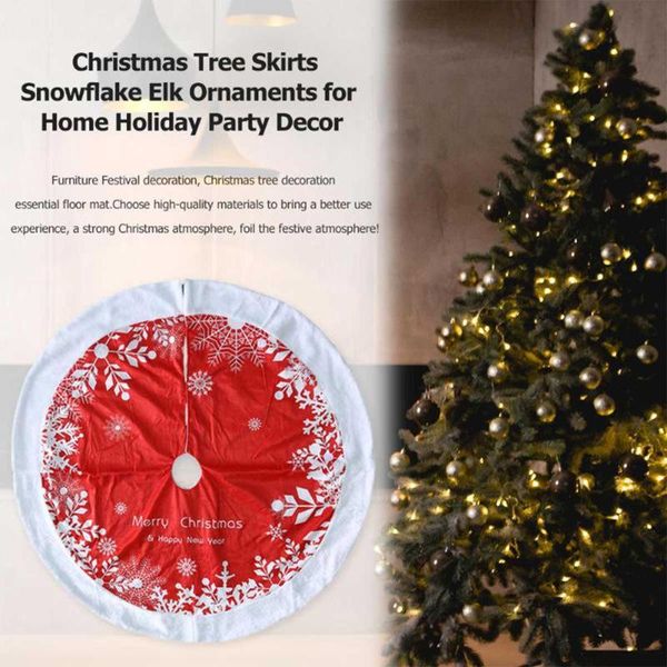 christmas decorations tree skirt 48inch snowflake pattern plush mats for party home
christmas decorations tree skirt 48inch snowflake pattern plush mats for party home