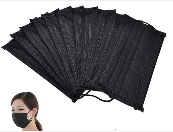 face disposable 50pc mask black mouth protective 3 layers filter earloop non woven mouth masks in stock fast shipping
face disposable 50pc mask black mouth protective 3 layers filter earloop non woven mouth masks in stock fast shipping