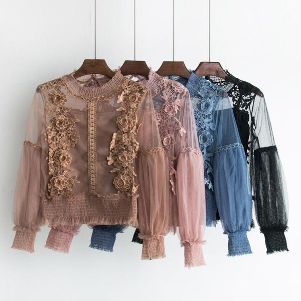 spring summer autumn blue khaki lace blouse women lantern sleeve shirt floral elegant tunic mesh blusas size1, White
spring summer autumn blue khaki lace blouse women lantern sleeve shirt floral elegant tunic mesh blusas size1, White
