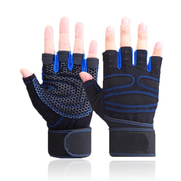 tnine fitness men women gym crossfit bodybuilding workout wrist half finger anti-skid breathable training gloves, Blue;gray
tnine fitness men women gym crossfit bodybuilding workout wrist half finger anti-skid breathable training gloves, Blue;gray