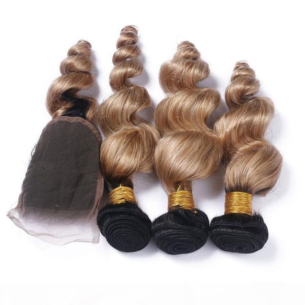 9a grade malaysian loose wave ombre human hair with closure #1b 27 honey blonde two tone ombre 3bundles hair with 4x4 lace closure, Black
9a grade malaysian loose wave ombre human hair with closure #1b 27 honey blonde two tone ombre 3bundles hair with 4x4 lace closure, Black