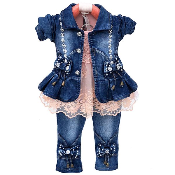 spring autumn baby girl clothes baby girl denim clothing sets 3 pcs long sleeve t shirt dress bebe denim jacket and jeans lj201223, White
spring autumn baby girl clothes baby girl denim clothing sets 3 pcs long sleeve t shirt dress bebe denim jacket and jeans lj201223, White