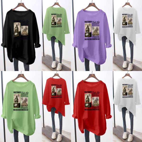 early autumn 2020 new round neck long sleeve women's coat t-shirt women's t-shirt creative printing loose and thin 96opc, White
early autumn 2020 new round neck long sleeve women's coat t-shirt women's t-shirt creative printing loose and thin 96opc, White