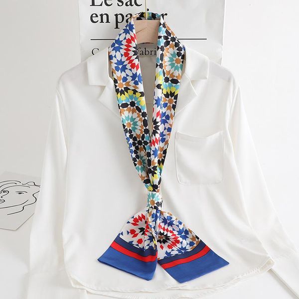 scarves 2021 hijab small silk hair scarf women foulard neck wrap kerchief soft bandana print lady head band tie, Blue;gray
scarves 2021 hijab small silk hair scarf women foulard neck wrap kerchief soft bandana print lady head band tie, Blue;gray