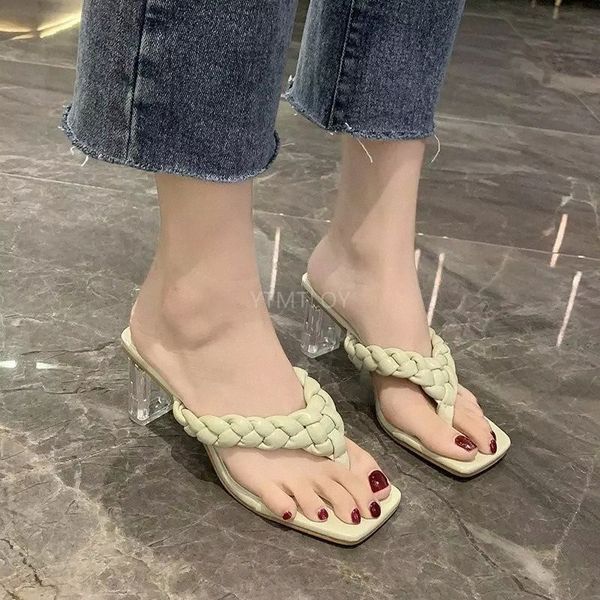 Leather Braided High Heel Sandals Women Party Shoes Mules Sexy Slippers Zapatillas Mujer Casa Sapatos Femininos #gO0m
Leather Braided High Heel Sandals Women Party Shoes Mules Sexy Slippers Zapatillas Mujer Casa Sapatos Femininos #gO0m