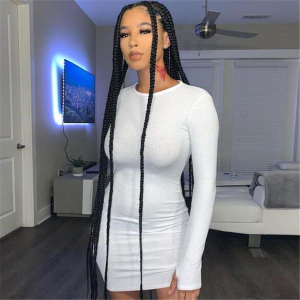 casual dresses women bodycon dress autumn spring long sleeve crew neck solid color stretch mini club with thumb holes, Black;gray
casual dresses women bodycon dress autumn spring long sleeve crew neck solid color stretch mini club with thumb holes, Black;gray