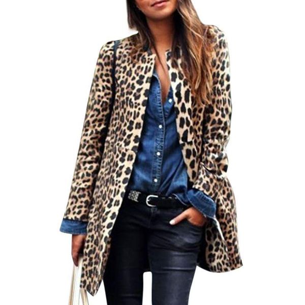 jacket fashion women's winter autumn coat warm leopard long-sleeved loose temperament casual long coats jackets, Black;brown
jacket fashion women's winter autumn coat warm leopard long-sleeved loose temperament casual long coats jackets, Black;brown