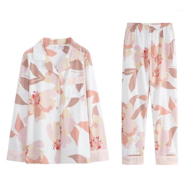 spring autumn new pajamas set cotton long-sleeved printed home service two-piece suit multicolor optional plus size pajamas1, Black;red
spring autumn new pajamas set cotton long-sleeved printed home service two-piece suit multicolor optional plus size pajamas1, Black;red