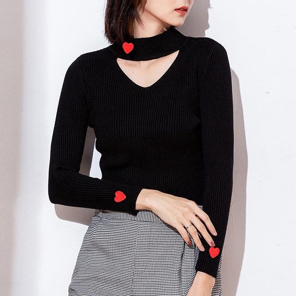 harajuku knitted pullovers women v-neck heart shape embroidery casual short sweaters sweet womens clothing 2020 autumn1, White;black
harajuku knitted pullovers women v-neck heart shape embroidery casual short sweaters sweet womens clothing 2020 autumn1, White;black