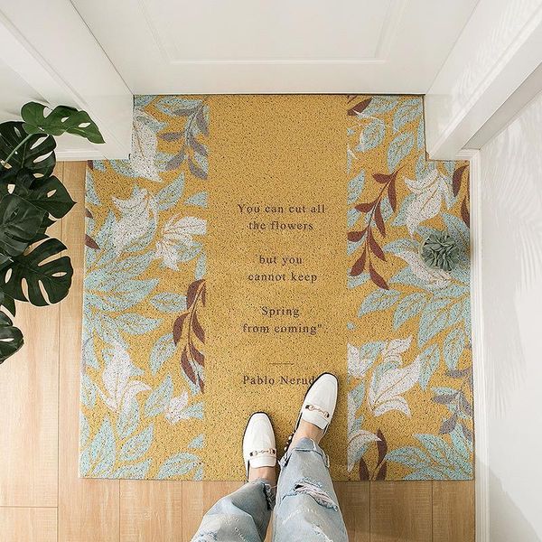 american pastoral entrance hall carpet pvc wire loop mat ins plant flower door mat living room floor bathroom non-slip rug1
american pastoral entrance hall carpet pvc wire loop mat ins plant flower door mat living room floor bathroom non-slip rug1