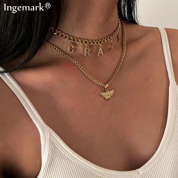 2pcs/set gothic iron chain necklace women multilayer angel crazy baby pendant harajuku necklace trendy new jewelry punk gifts, Silver
2pcs/set gothic iron chain necklace women multilayer angel crazy baby pendant harajuku necklace trendy new jewelry punk gifts, Silver