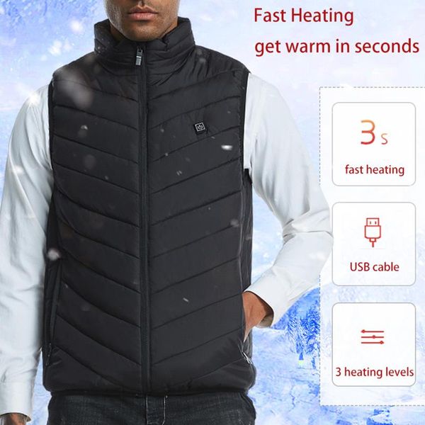 fashion men vest electric heated vest heating waistcoat padded thermal warm outdoor jackets winter usb heaters heating, Gray;blue
fashion men vest electric heated vest heating waistcoat padded thermal warm outdoor jackets winter usb heaters heating, Gray;blue
