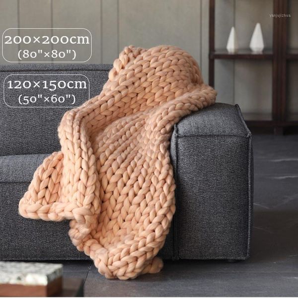 80x80 inches luxury knit chunky throw blanket hand-made boho soft warm blankets for bedroom bed sofa, and 50x60 inches1
80x80 inches luxury knit chunky throw blanket hand-made boho soft warm blankets for bedroom bed sofa, and 50x60 inches1