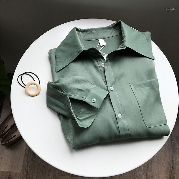 2020 stain turn down collar spring womens and blouses loose style women shirts blusas roupa feminina clothes1, White
2020 stain turn down collar spring womens and blouses loose style women shirts blusas roupa feminina clothes1, White