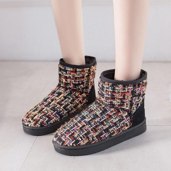 women boots waterproof non-slip women snow boots thick-soled winter plush warm short fashion color korean shoes, Black
women boots waterproof non-slip women snow boots thick-soled winter plush warm short fashion color korean shoes, Black