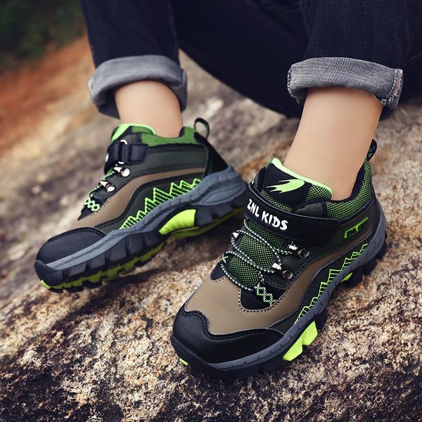 children outdoor sports hiking teenagers mountain climbing trekking shoes spring/autumn ankle boots kids classic sneakers, Black
children outdoor sports hiking teenagers mountain climbing trekking shoes spring/autumn ankle boots kids classic sneakers, Black