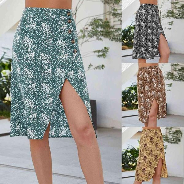 summer split mid-length skirt ladies floral print casual fashion high fashion skirt1, Black
summer split mid-length skirt ladies floral print casual fashion high fashion skirt1, Black