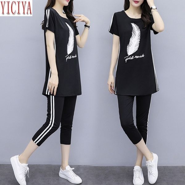 yiciya tracksuits for women outfit sportswear co-ord set 2 piece pants suits and plus size 3xl 4xl 5xl summer black clothes y201128, Gray
yiciya tracksuits for women outfit sportswear co-ord set 2 piece pants suits and plus size 3xl 4xl 5xl summer black clothes y201128, Gray