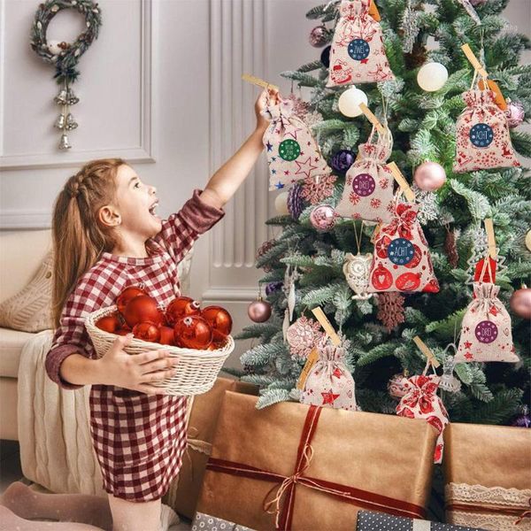 gift wrap christmas advent calendar burlap bag drawstring candy with stickers clips ropes for decoration1
gift wrap christmas advent calendar burlap bag drawstring candy with stickers clips ropes for decoration1