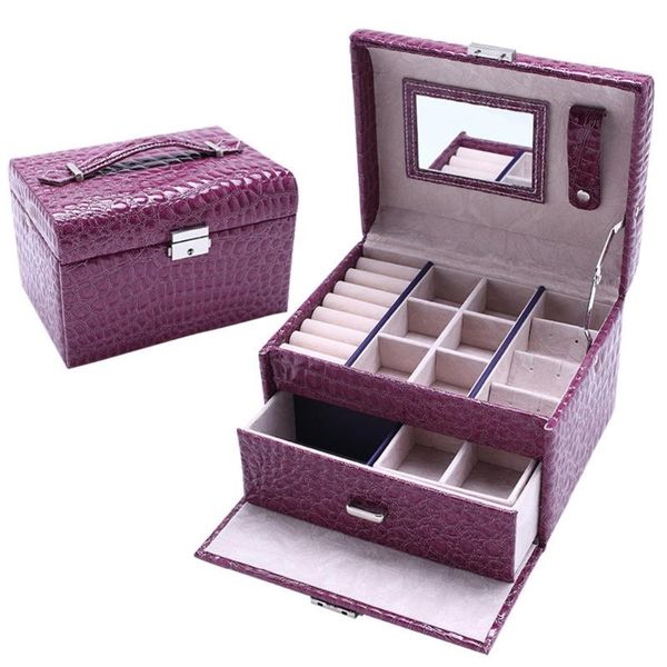 large capacity jewelry storage organizer portable leather jewelry box display gift packaging box, Pink;blue
large capacity jewelry storage organizer portable leather jewelry box display gift packaging box, Pink;blue