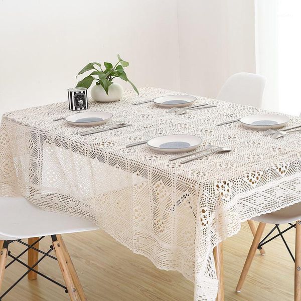 table cloth pastoral simple crochet hook cotton white beige tablecloth for dustproof home decor rectangle dinner cover1
table cloth pastoral simple crochet hook cotton white beige tablecloth for dustproof home decor rectangle dinner cover1