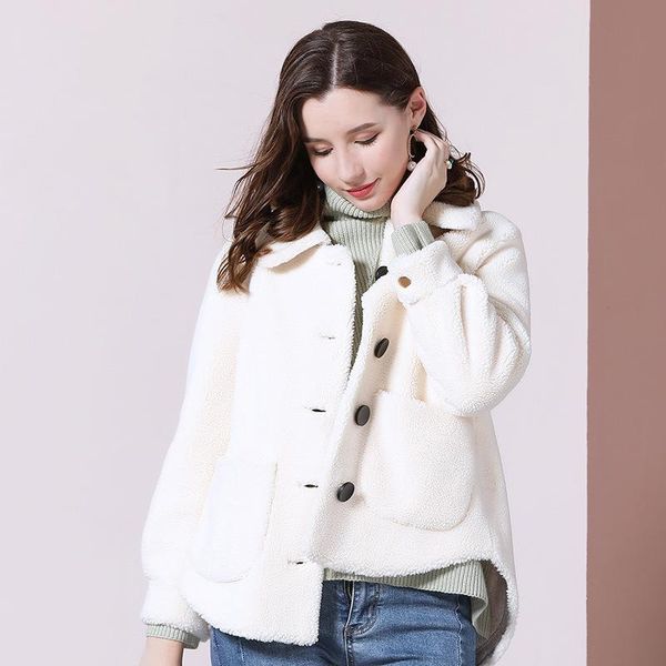 women s faux fur coats short teddy bear coat ladies clothing overcoat plus size white wool blend 2020 autumn winter ship, Black
women s faux fur coats short teddy bear coat ladies clothing overcoat plus size white wool blend 2020 autumn winter ship, Black