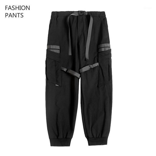 men's overalls pants casual hip hop streetwear men black joggers pants men cotton ribbon cargo pant trousers harajuku sweatpant1
men's overalls pants casual hip hop streetwear men black joggers pants men cotton ribbon cargo pant trousers harajuku sweatpant1