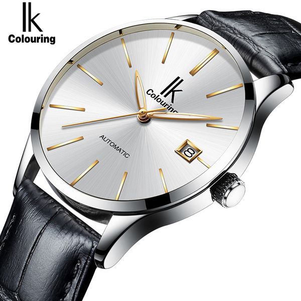 ik men's automatic watches brand luxury fashion casual mechanical auto date male clock leather large dial wristwatch, Slivery;brown
ik men's automatic watches brand luxury fashion casual mechanical auto date male clock leather large dial wristwatch, Slivery;brown