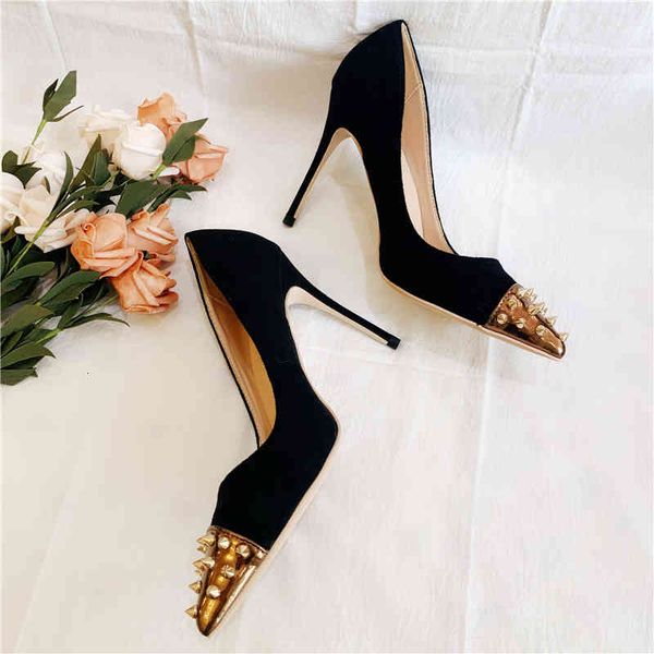 designer casual lady fashion black suede spikes rivets point toe high heel pump thin heels stiletto bride wedding shoes 12cm 10cm 8cm
designer casual lady fashion black suede spikes rivets point toe high heel pump thin heels stiletto bride wedding shoes 12cm 10cm 8cm