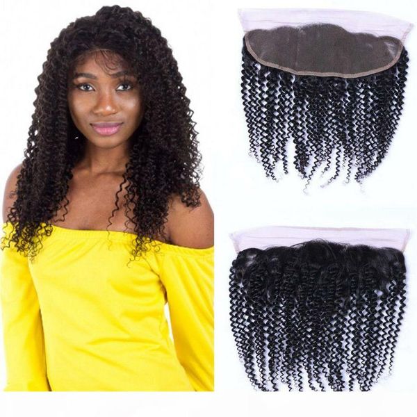brazilian human hair kinky curly lace frontal closure 13x4 ear to ear frontal closures bleached knots with baby hair, Black;brown
brazilian human hair kinky curly lace frontal closure 13x4 ear to ear frontal closures bleached knots with baby hair, Black;brown